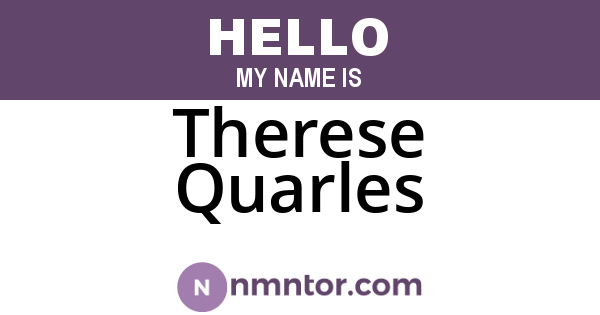 Therese Quarles