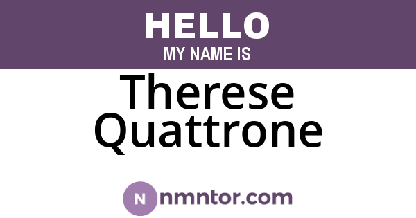 Therese Quattrone