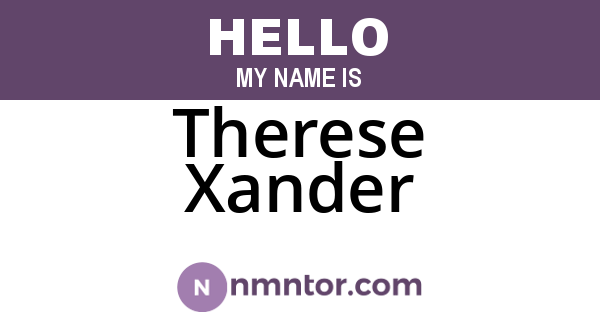 Therese Xander
