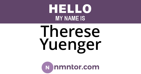 Therese Yuenger