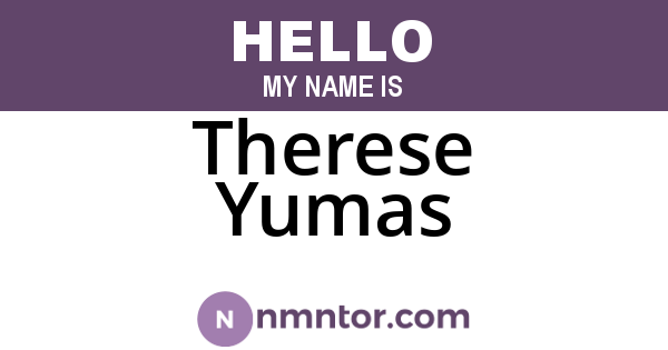 Therese Yumas