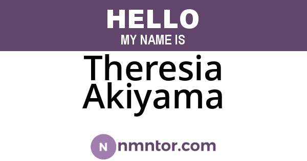 Theresia Akiyama
