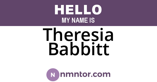 Theresia Babbitt
