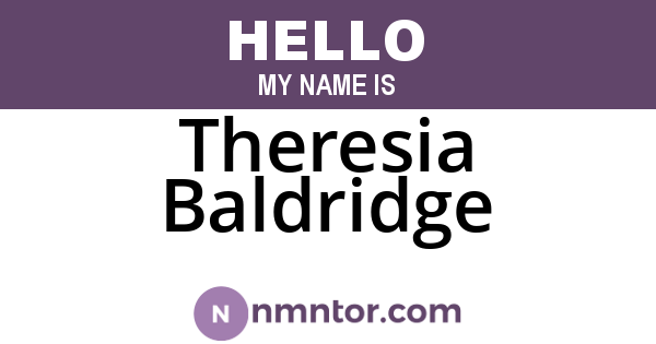 Theresia Baldridge
