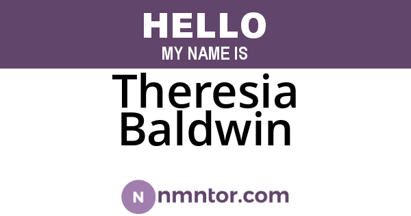 Theresia Baldwin