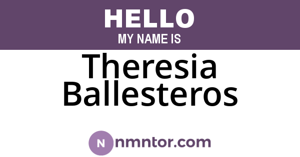Theresia Ballesteros