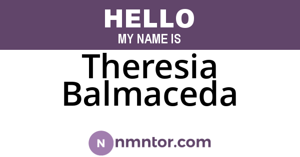 Theresia Balmaceda