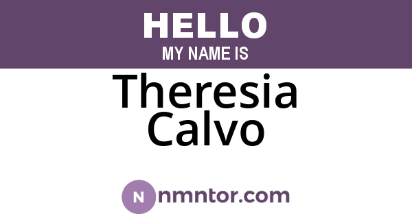 Theresia Calvo