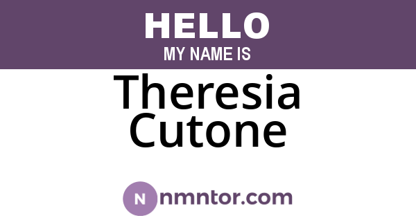 Theresia Cutone