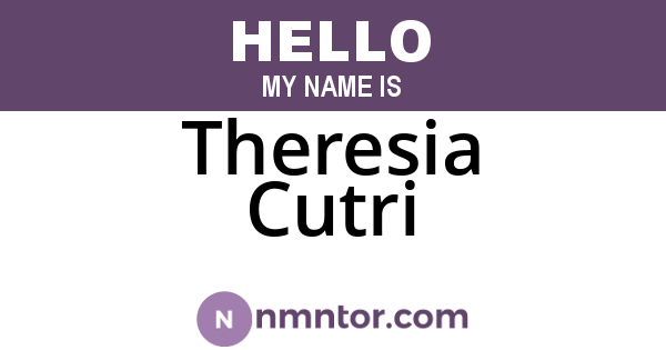 Theresia Cutri