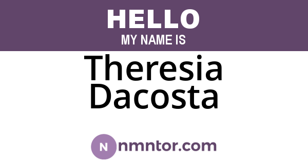 Theresia Dacosta