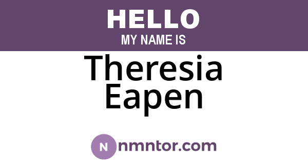 Theresia Eapen