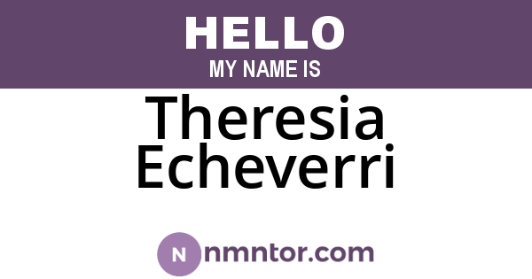 Theresia Echeverri