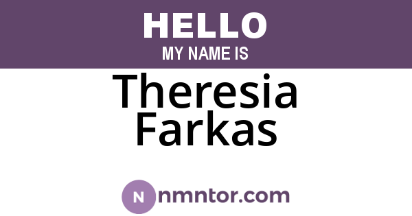 Theresia Farkas