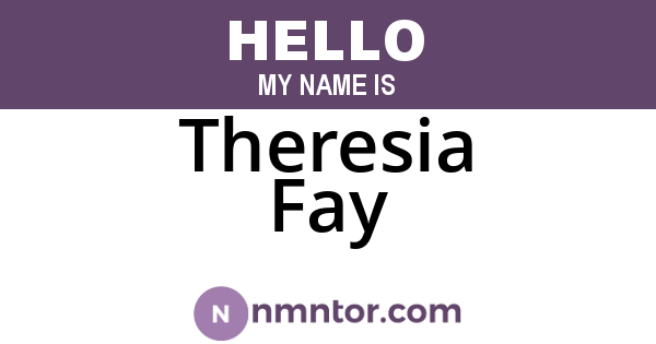 Theresia Fay