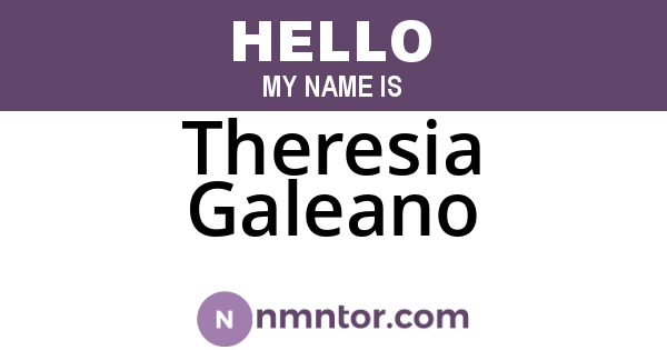 Theresia Galeano