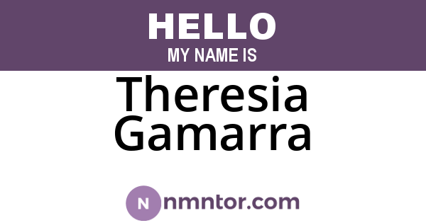 Theresia Gamarra