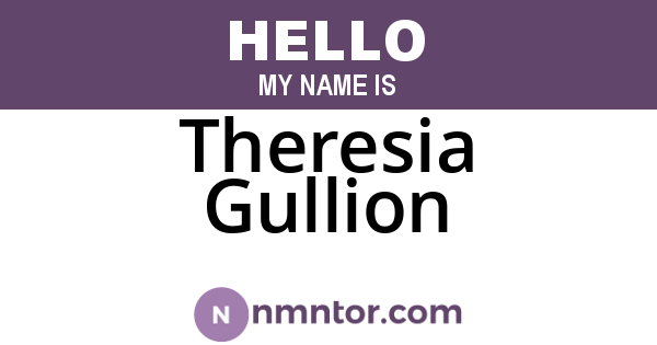 Theresia Gullion