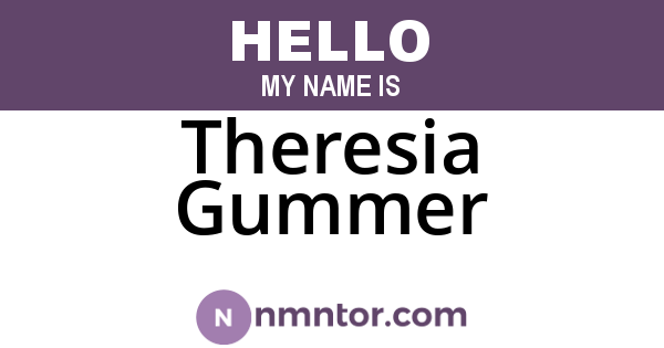 Theresia Gummer