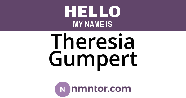 Theresia Gumpert