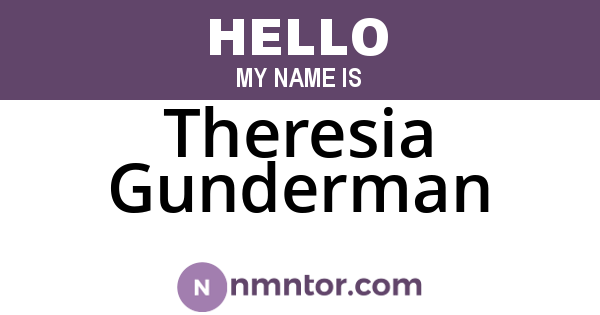 Theresia Gunderman
