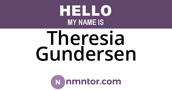 Theresia Gundersen