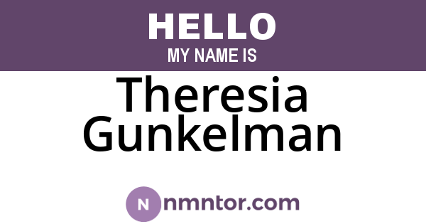 Theresia Gunkelman