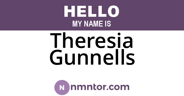 Theresia Gunnells