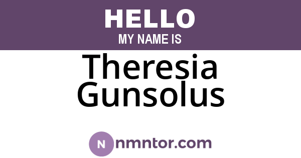 Theresia Gunsolus