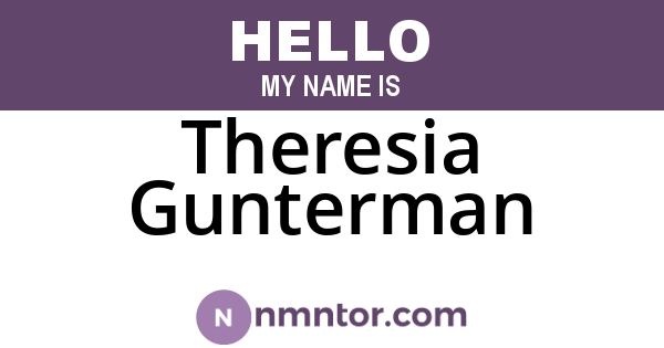 Theresia Gunterman