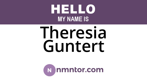 Theresia Guntert