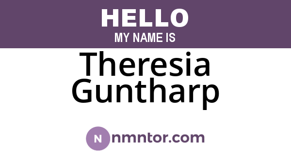 Theresia Guntharp