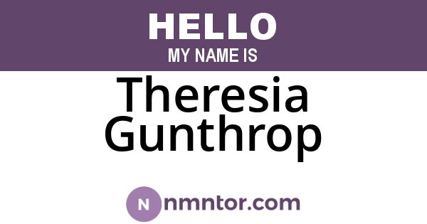 Theresia Gunthrop