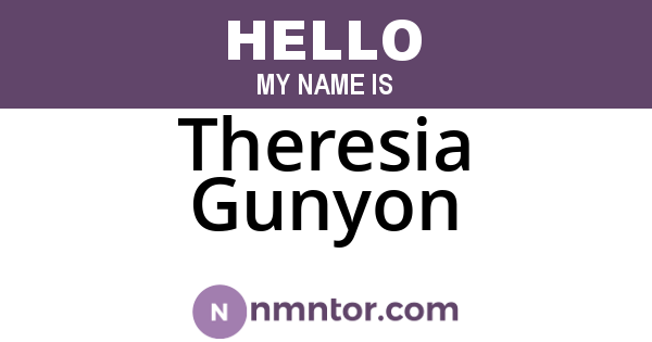 Theresia Gunyon
