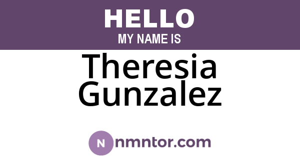 Theresia Gunzalez