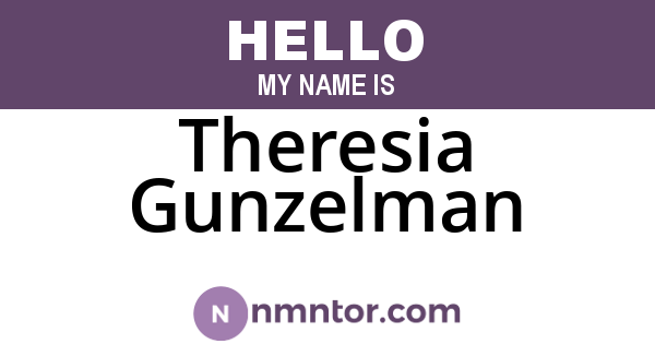 Theresia Gunzelman