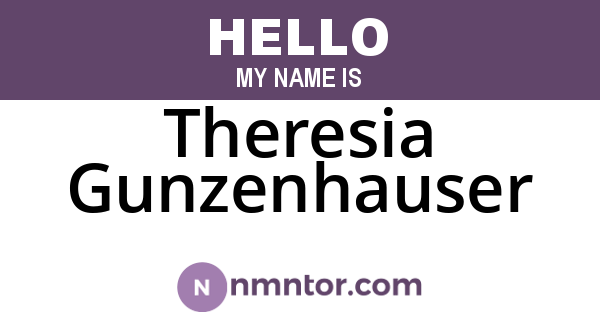 Theresia Gunzenhauser