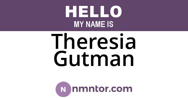 Theresia Gutman