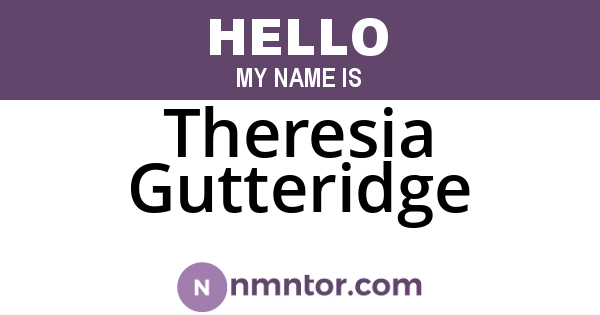 Theresia Gutteridge