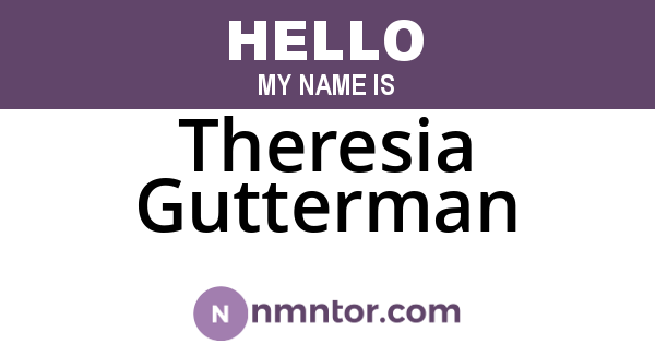 Theresia Gutterman