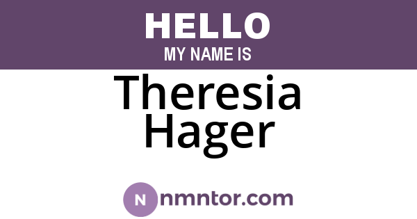 Theresia Hager