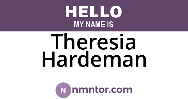 Theresia Hardeman