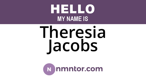 Theresia Jacobs