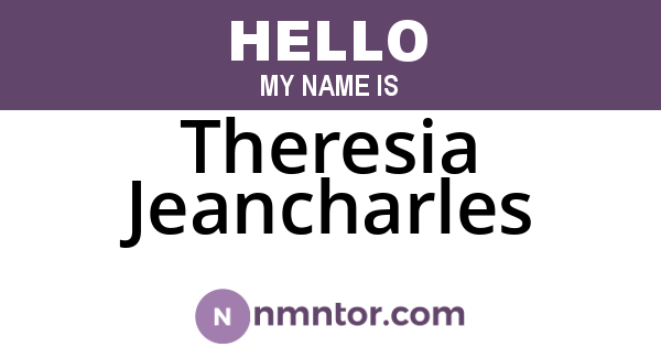 Theresia Jeancharles