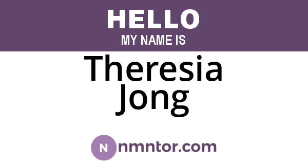 Theresia Jong