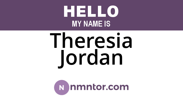 Theresia Jordan