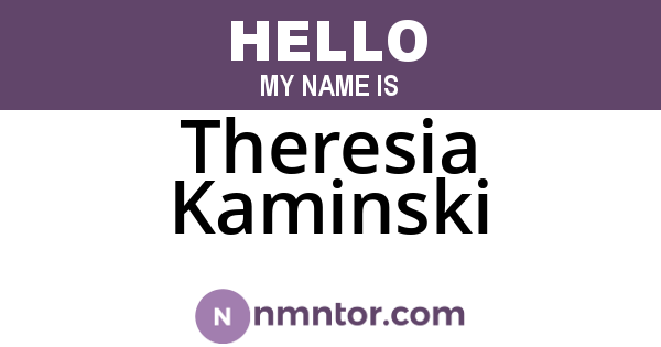 Theresia Kaminski