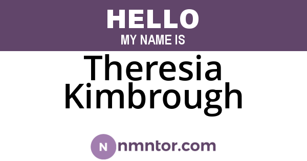 Theresia Kimbrough