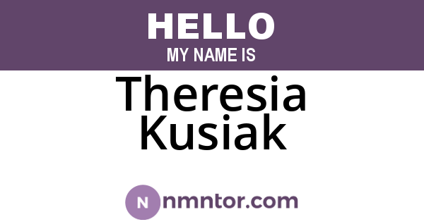Theresia Kusiak