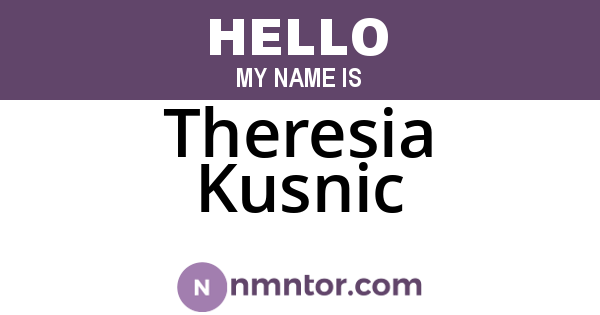 Theresia Kusnic